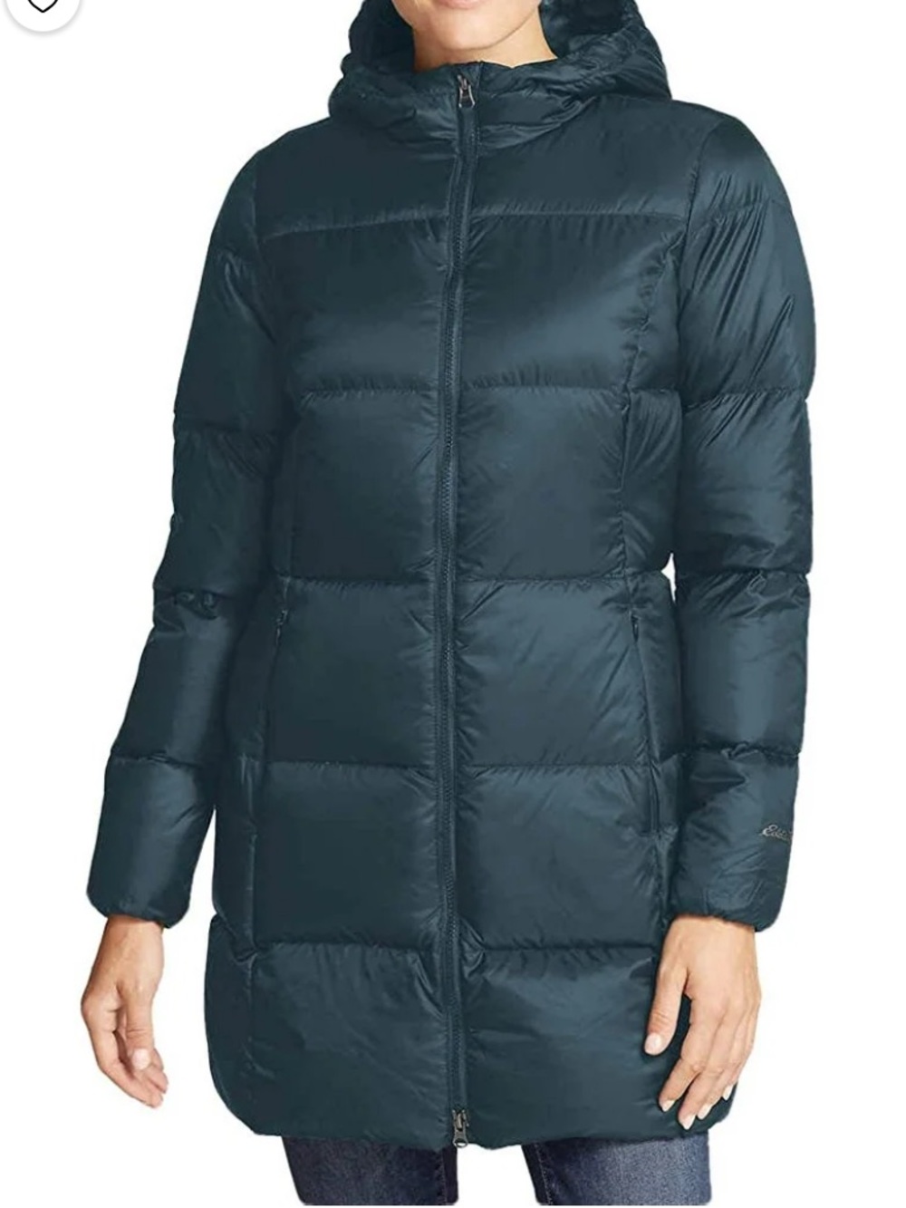 Eddie Bauer Women's Luna Peak Down Parka size medium 550 quilted winter packable